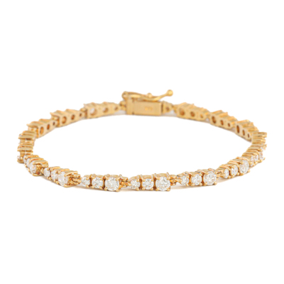 3.00ct Diamond 18ct Yellow Gold Bracelet*