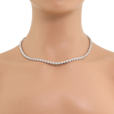 10.05ct Diamond Tennis Necklace Platinum*