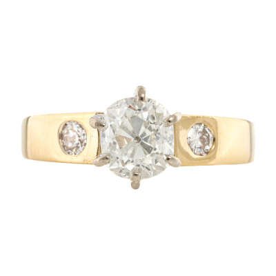 1.58ct Old Mine Cut Diamond Solitaire Ring*
