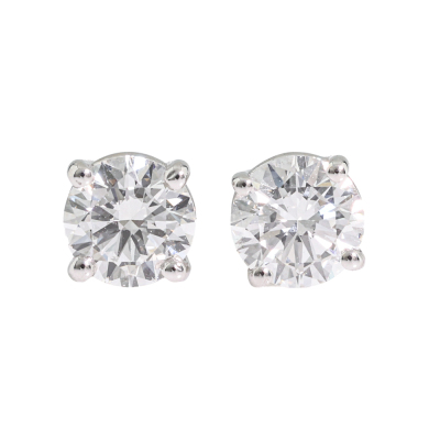 0.71ct Diamond Studs GIA E VS1, D VS2