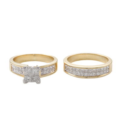 Engagement Ring Set 18K GOLD*