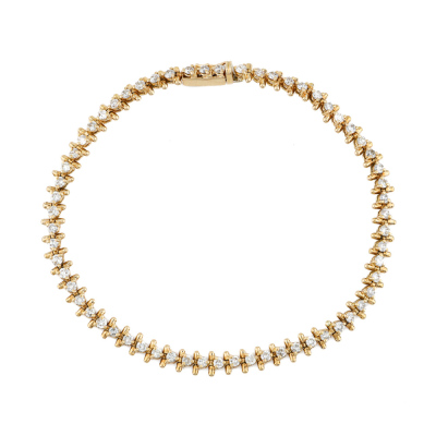 2.00ct Diamond Bracelet 18ct Yellow Gold*