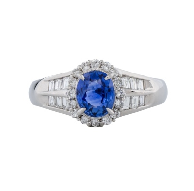 1.62ct Sri Lanka Blue Sapphire Ring GIA