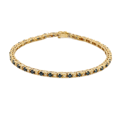 2.70ct Sapphire & Diamond 18ct Gold Bracelet*