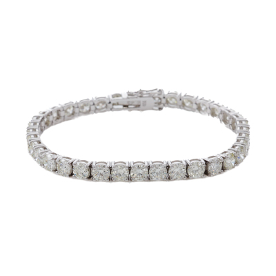 14.42ct Round Diamond Tennis Bracelet