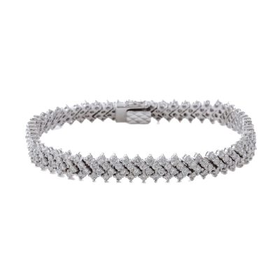 5.79ct Diamond Platinum Bracelet