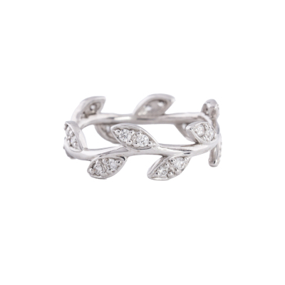 Tiffany & Co Paloma Picasso Olive Leaf Diamond Ring*