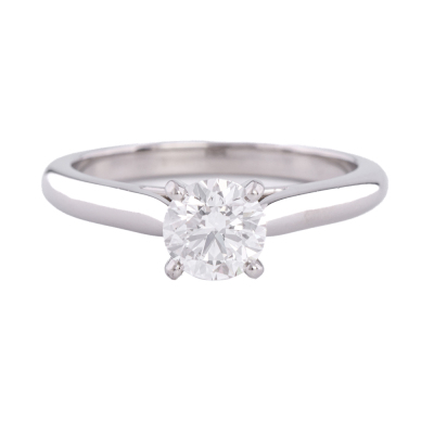 Cartier Diamond Solitaire Ring 0.53ct GIA D VVS