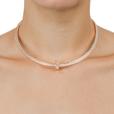 Tiffany & Co T1 Pave Diamond Necklace