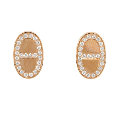 Hermes Chaine D Ancre Contour Stud Earrings