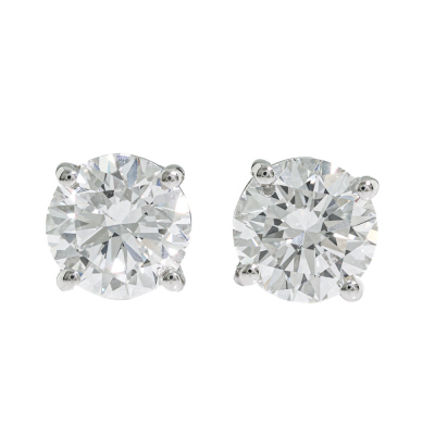 0.80ct Diamond Stud Earrings GIA D VVS1