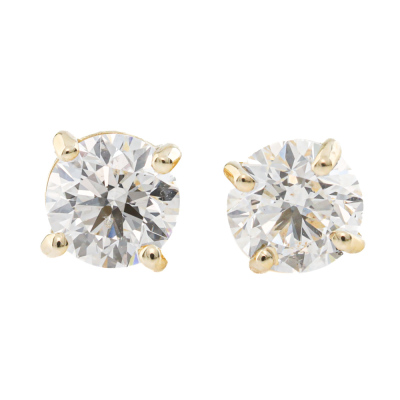 0.86ct Diamond Studs GIA D SI2