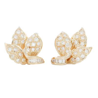1.34ct Diamond Dress Earrings 18ct Gold