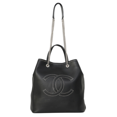 Chanel Large Coco Eyelets Shopping Tote