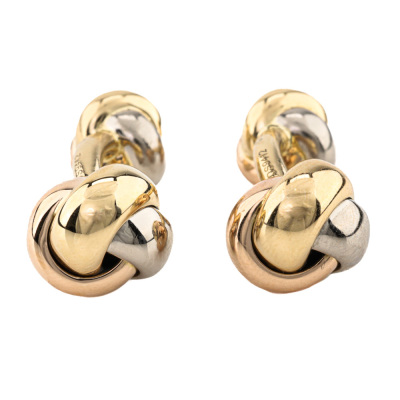 Cartier Trinity Cufflinks 18ct Tri-Colour Gold