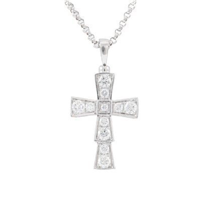 Bvlgari Serpenti Cross Diamond Pendant