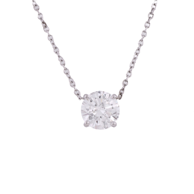 1.05ct Diamond Solitaire Pendant GIA F P1