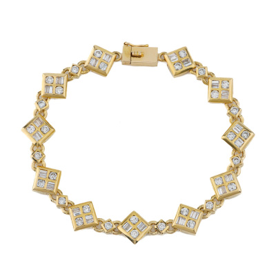 2.32ct Diamond 18ct Gold Bracelet