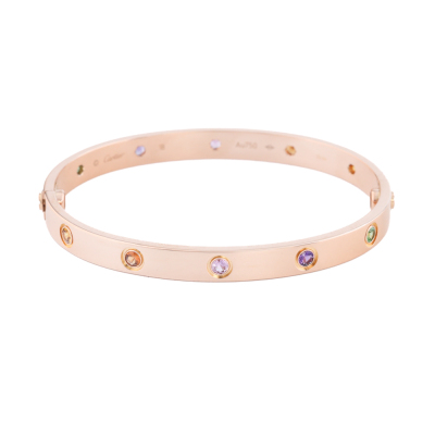 Cartier Love bracelet, Multi-Colour Gemstone