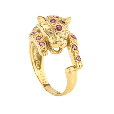 0.37ct Ruby & Diamond Ring