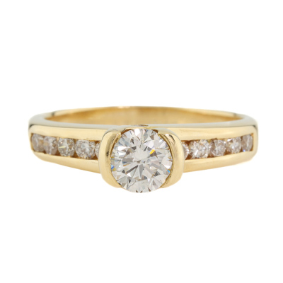1.00ct Diamond Ring 18ct Gold