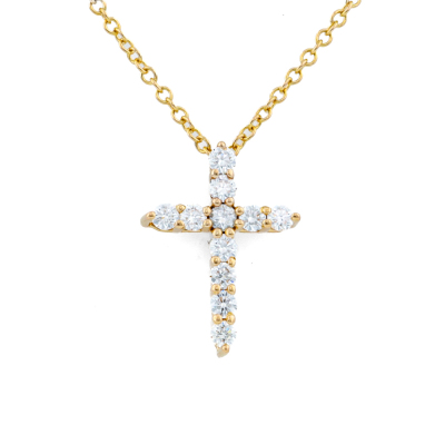 Tiffany & Co Diamond Cross Pendant