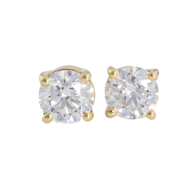 0.84ct Diamond Studs GIA H VVS2