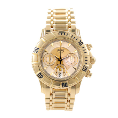 Piaget Polo 18ct Gold Mens Watch 213.7g