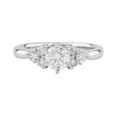 0.54ct Centre Diamond Platinum Ring
