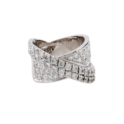 1.98ct Diamond Crossover Ring