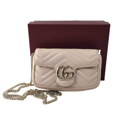 Gucci Marmont Leather Chain Shoulder Bag