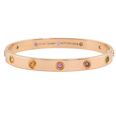 Cartier Love bracelet, Multi-Colour Gemstone