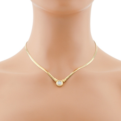 Diamond Necklace 18ct Gold 15.6g