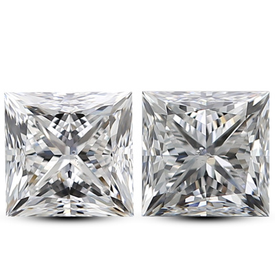 2.01ct Loose Pair of Diamonds GIA E SI1/SI2