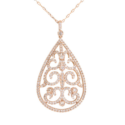 1.15ct Diamond Dress Pendant 18ct Gold