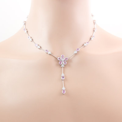 10.37ct Sapphire & 2.00ct Diamond Necklace
