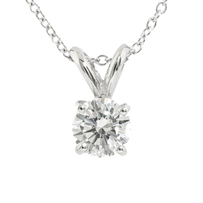 0.50ct Diamond Solitaire Pendant GIA G VS1