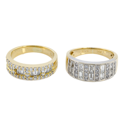 Set of Diamond Dress Rings