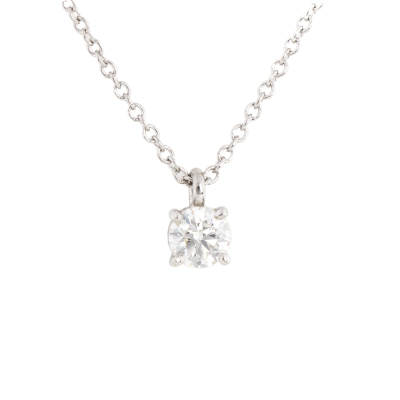Tiffany & Co Solitaire Diamond Pendant