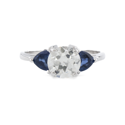 1.50ct Diamond & Sapphire Ring
