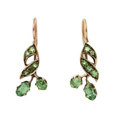Demantoid Garnet Earring