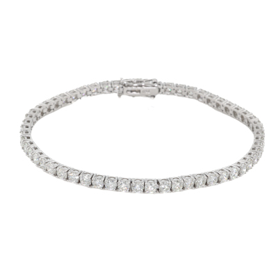 5.94ct Round Diamond Tennis Bracelet