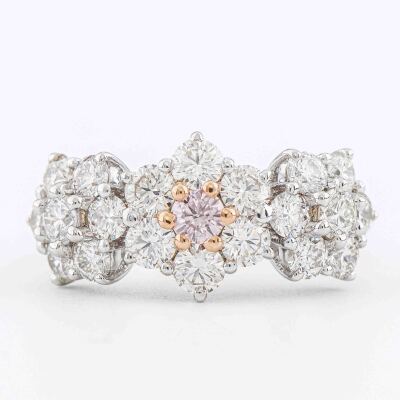 0.13ct Centre Argyle Origin Pink Diamond Ring GSL