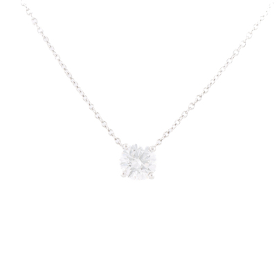 0.70ct Diamond Solitaire Pendant GIA F IF