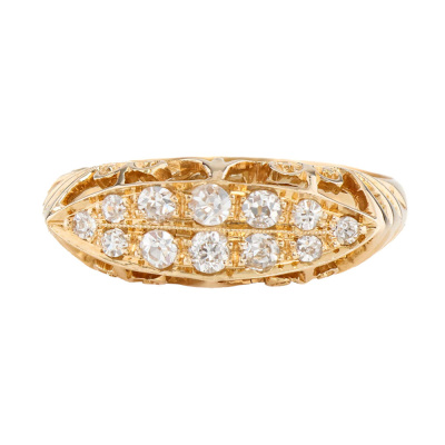 Old Cut Diamond Dress Ring 18ct Gold