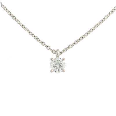 Tiffany & Co Solitaire Diamond Pendant