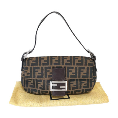 Fendi Zucca Baguette Shoulder Bag