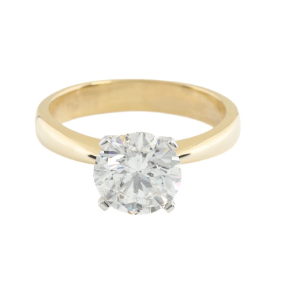 2.01ct Diamond Solitaire Ring GIA F SI2