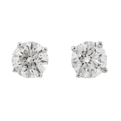 0.92ct Diamond Studs GIA D & E SI1