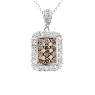 2.00ct Brown & White Diamond Pendant